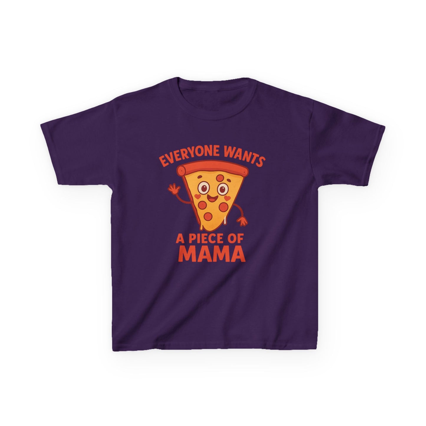 Kids Pizza 'Everyone Wants a Piece of Mama' Tee – Fun and Playful T-Shirt for Young Food Lovers