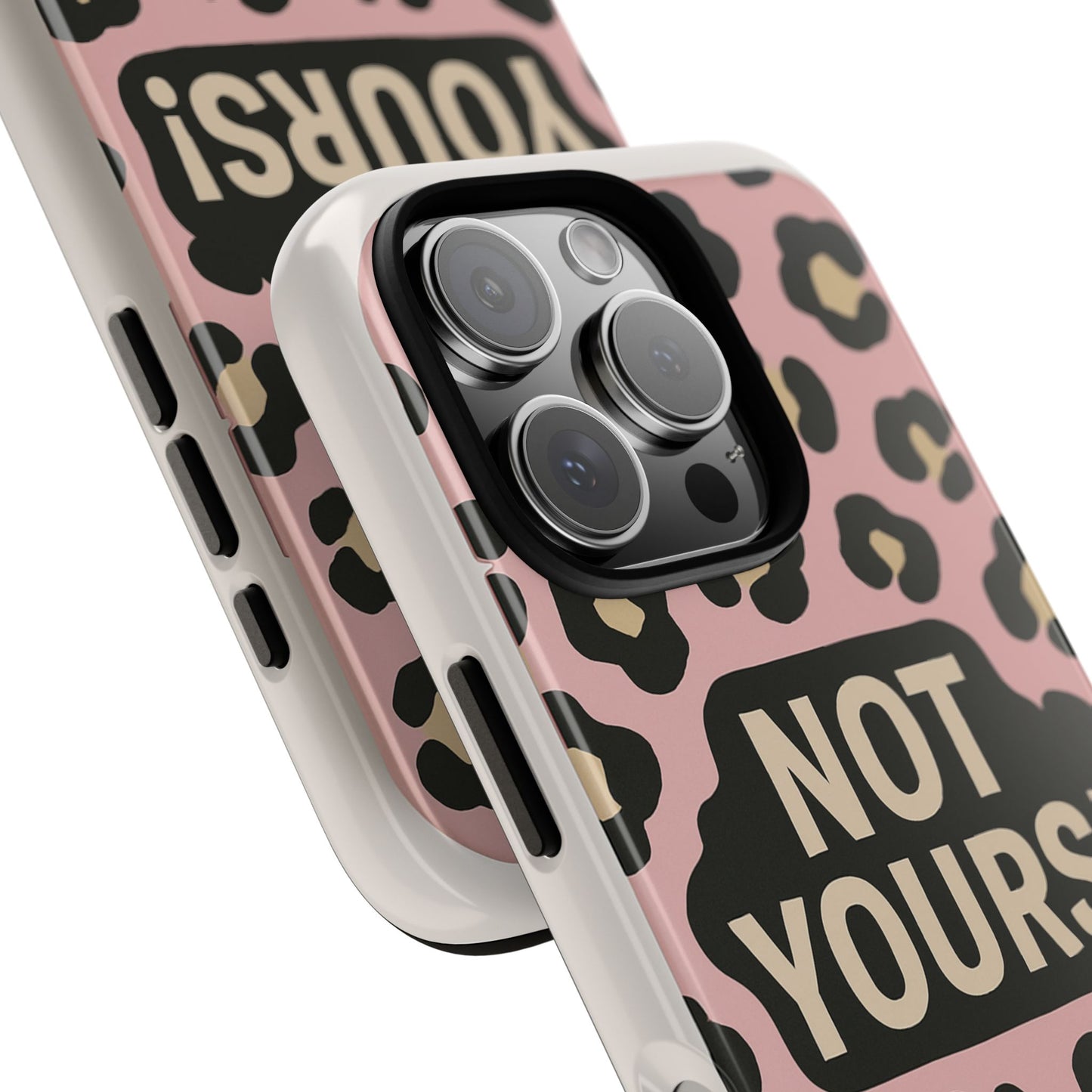 Leopard Tough Case – Trendy Dual-Layer Phone Cover with Humorous Design