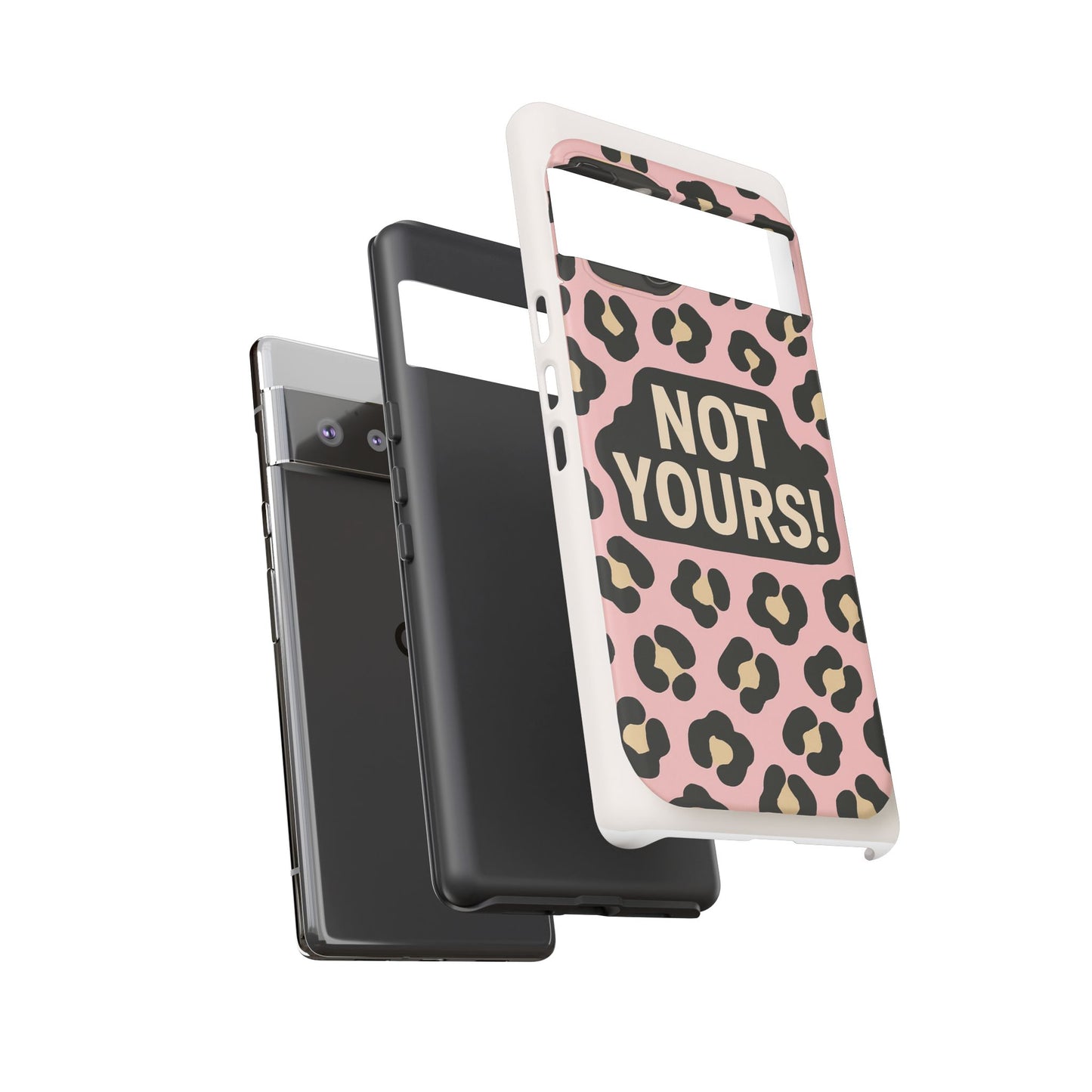 Leopard Tough Case – Trendy Dual-Layer Phone Cover with Humorous Design