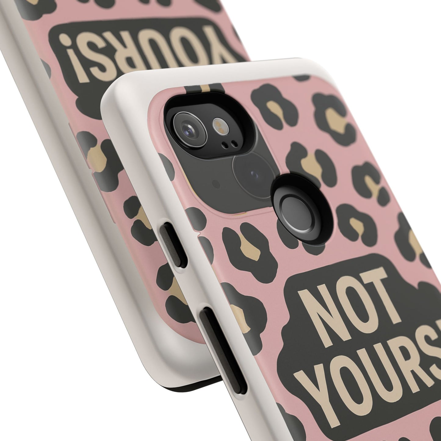 Leopard Tough Case – Trendy Dual-Layer Phone Cover with Humorous Design