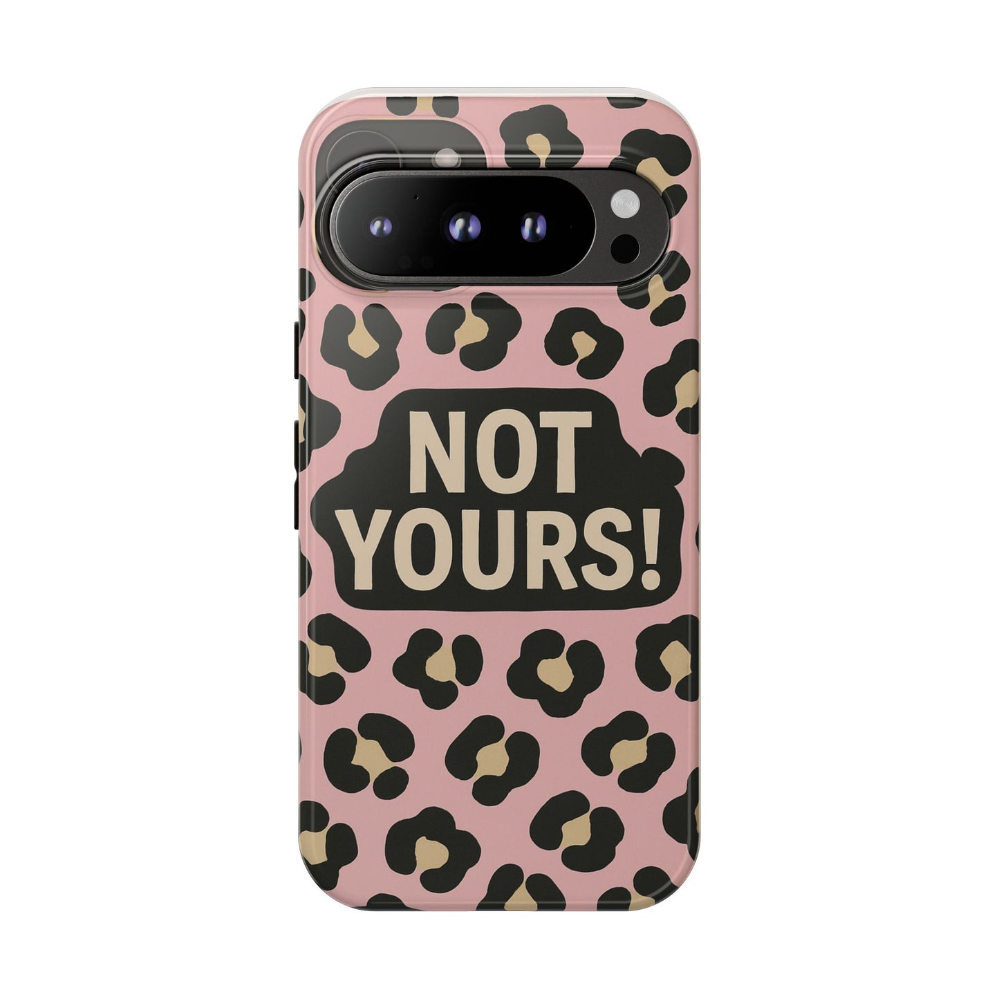 Leopard Tough Case – Trendy Dual-Layer Phone Cover with Humorous Design
