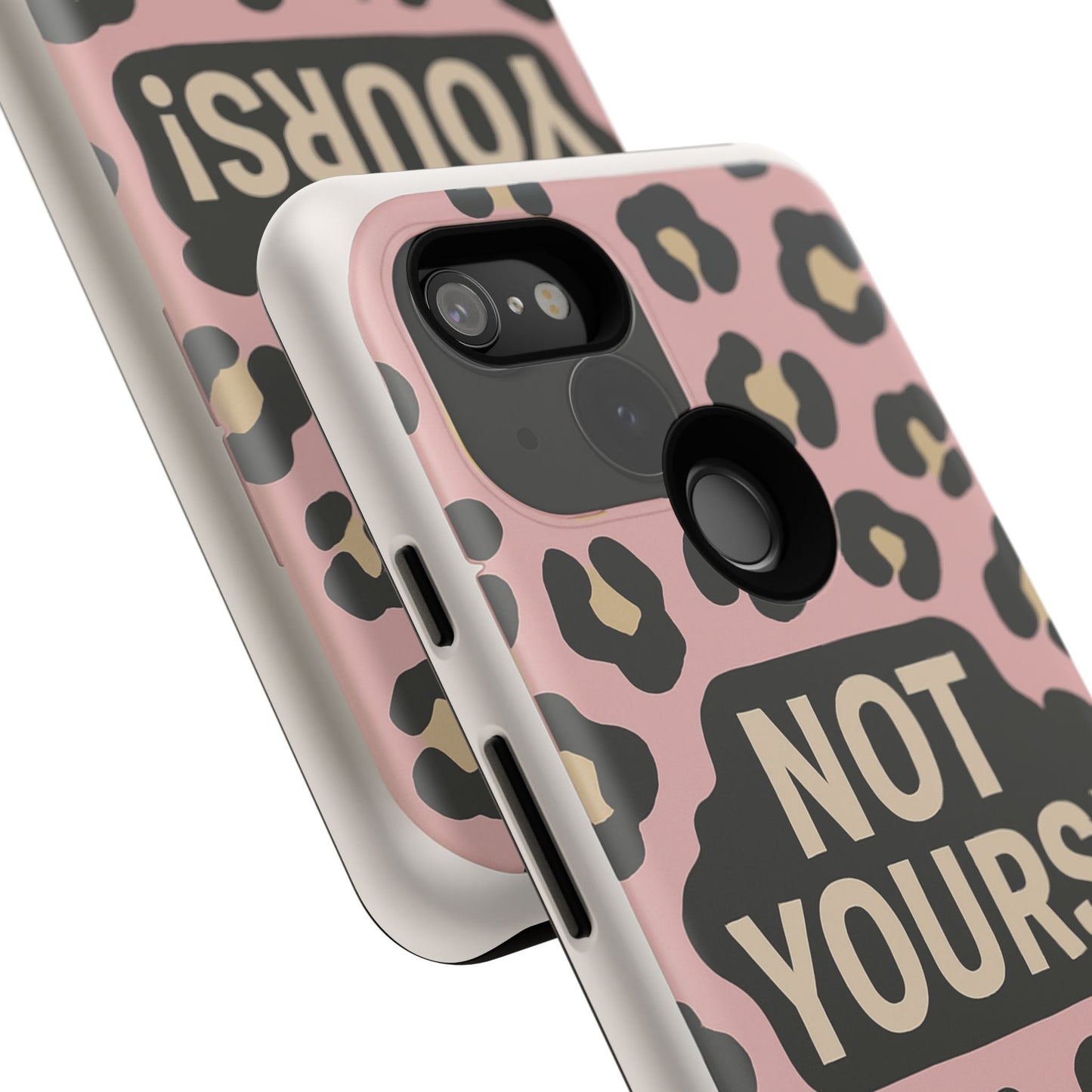 Leopard Tough Case – Trendy Dual-Layer Phone Cover with Humorous Design