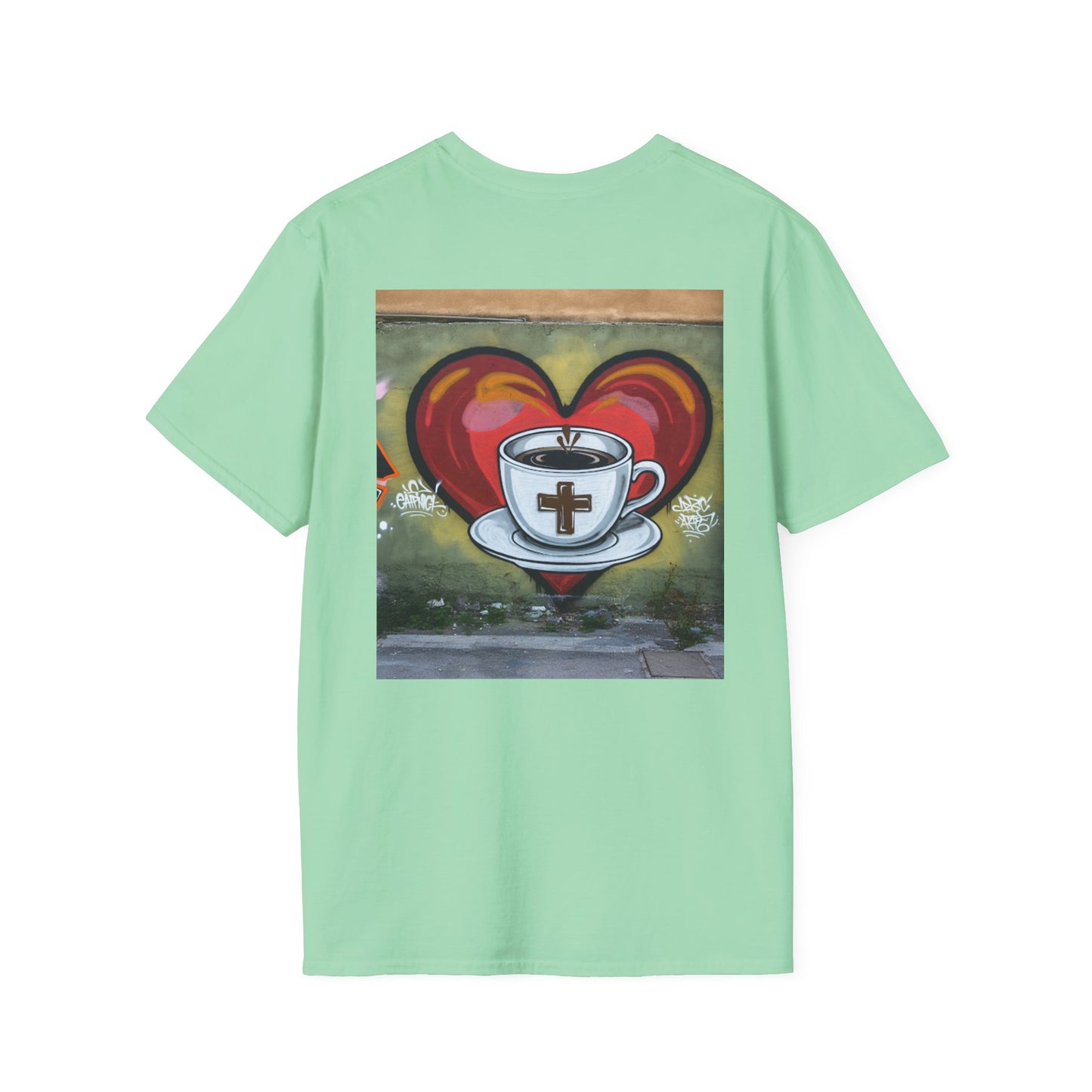 Faith Love Coffee T-Shirt – Unisex Soft-Style Tee