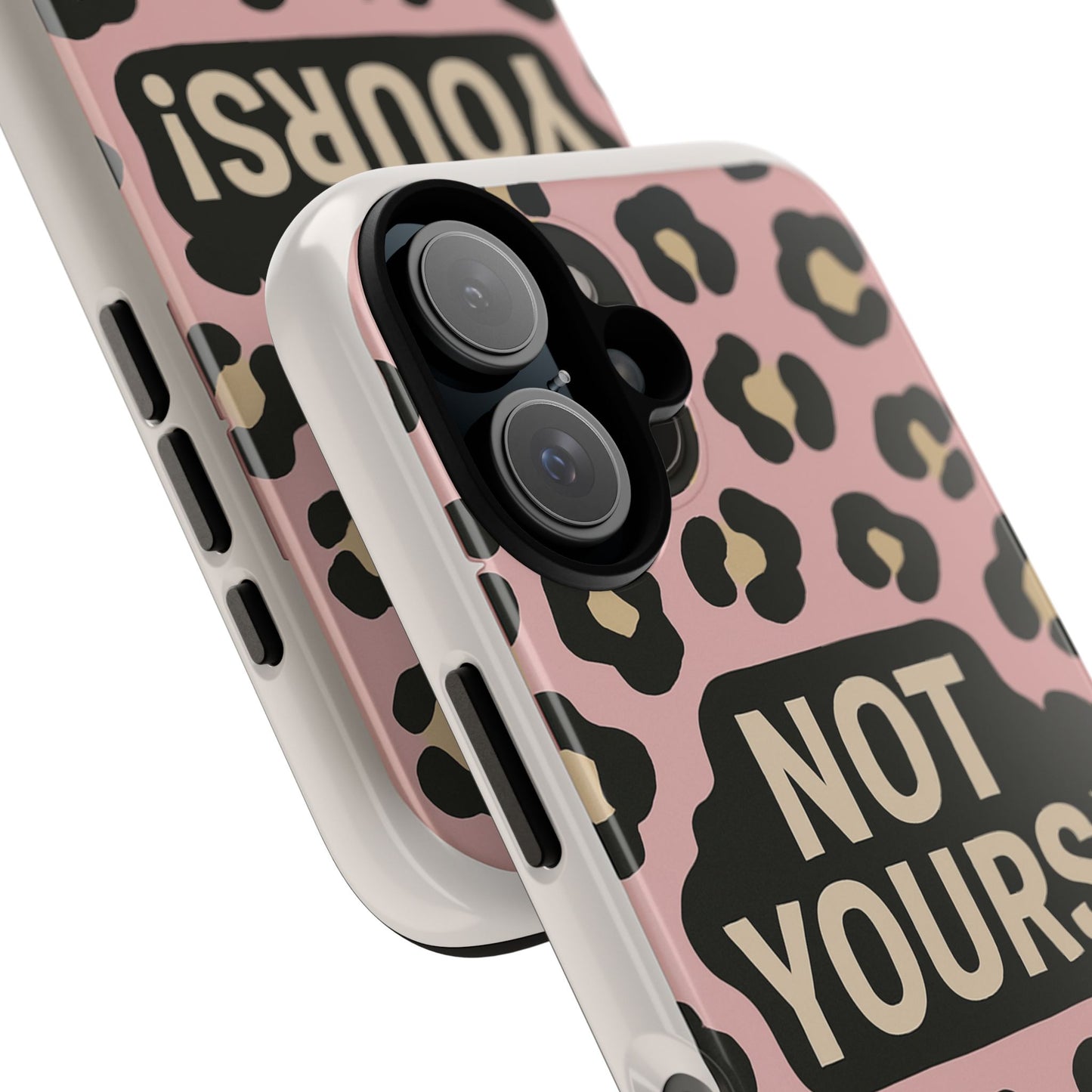 Leopard Tough Case – Trendy Dual-Layer Phone Cover with Humorous Design