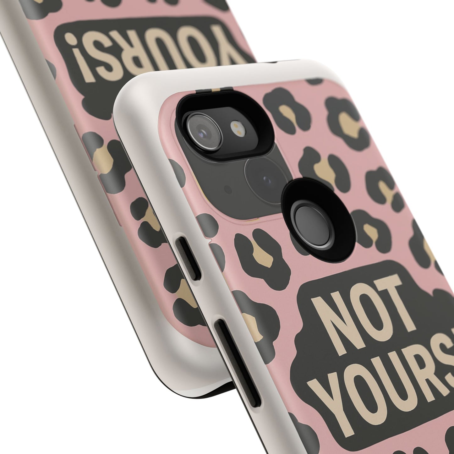 Leopard Tough Case – Trendy Dual-Layer Phone Cover with Humorous Design