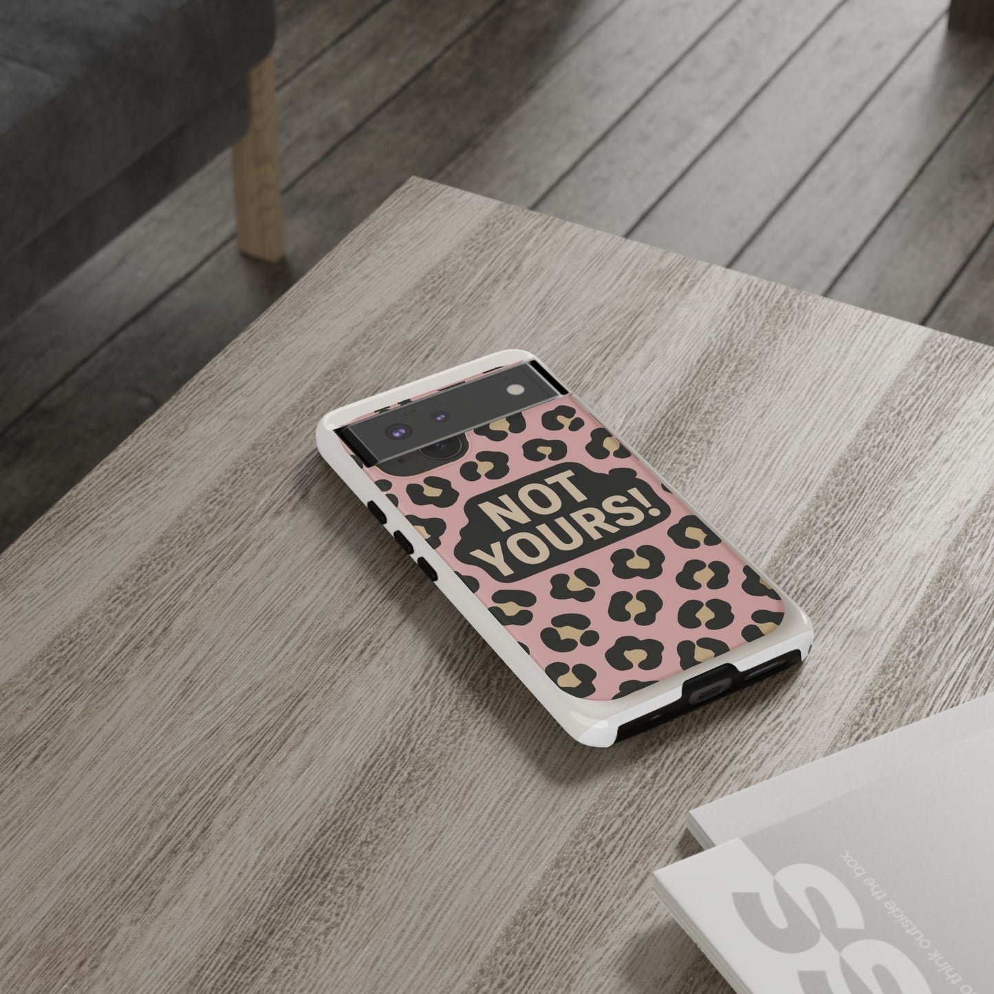 Leopard Tough Case – Trendy Dual-Layer Phone Cover with Humorous Design