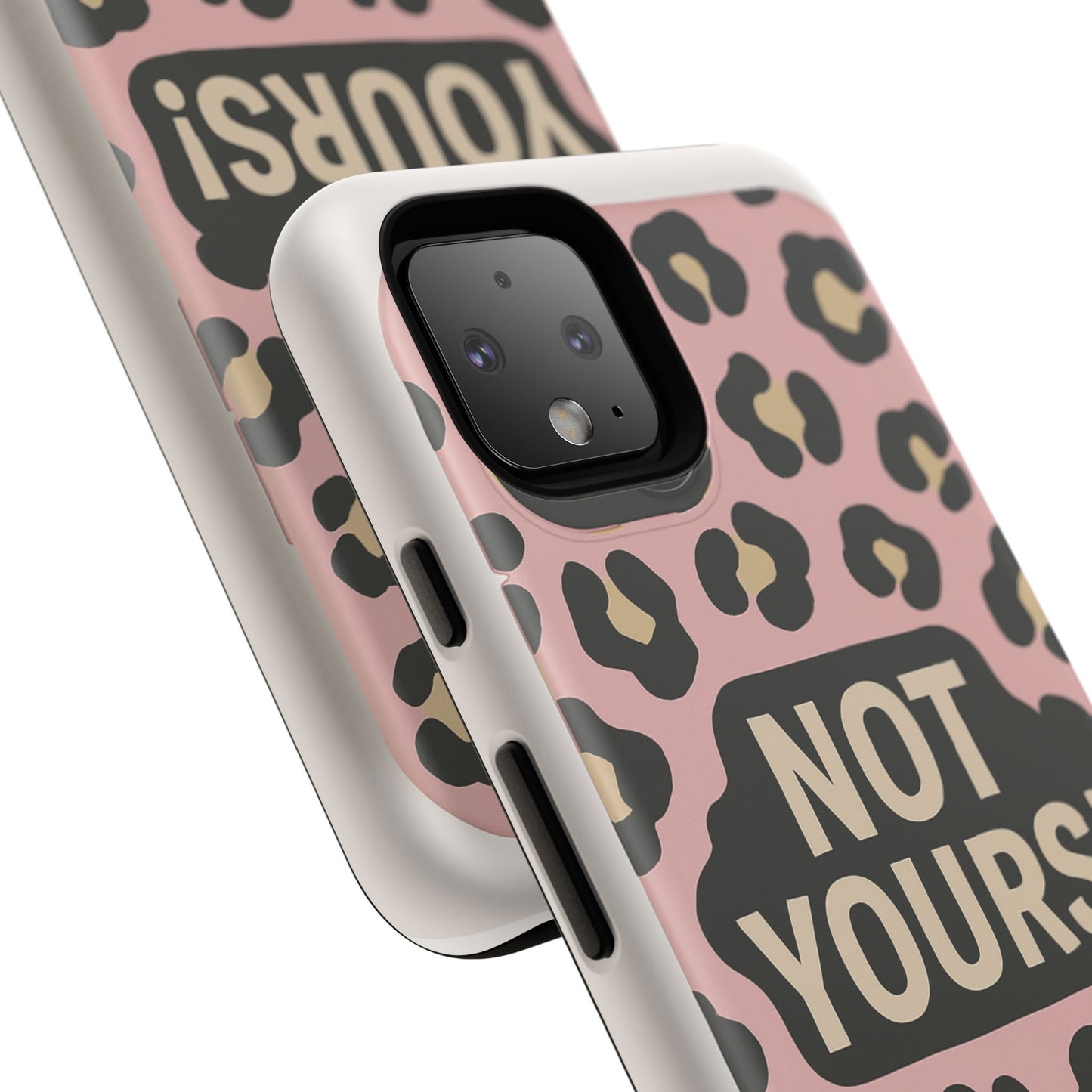 Leopard Tough Case – Trendy Dual-Layer Phone Cover with Humorous Design