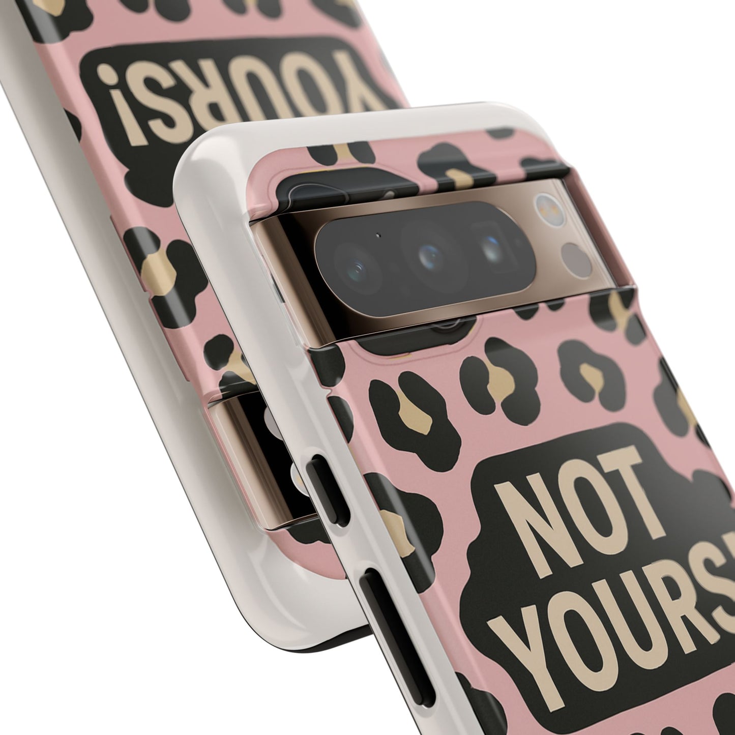 Leopard Tough Case – Trendy Dual-Layer Phone Cover with Humorous Design