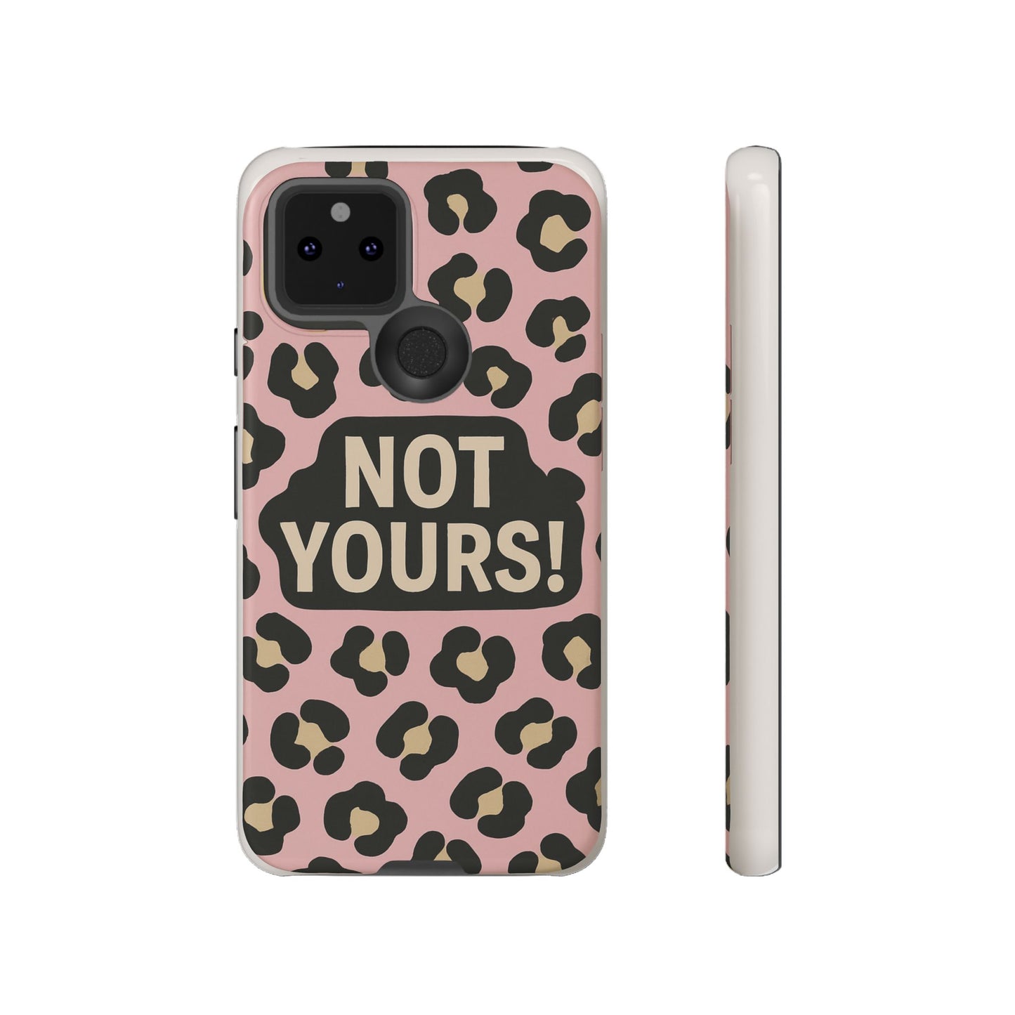 Leopard Tough Case – Trendy Dual-Layer Phone Cover with Humorous Design