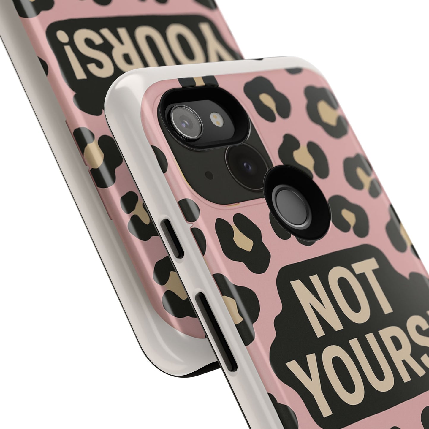 Leopard Tough Case – Trendy Dual-Layer Phone Cover with Humorous Design