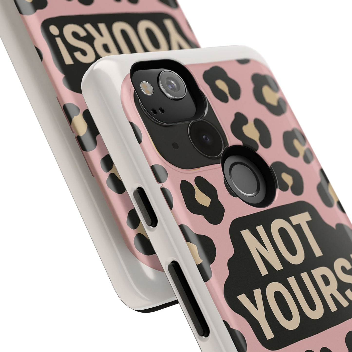 Leopard Tough Case – Trendy Dual-Layer Phone Cover with Humorous Design