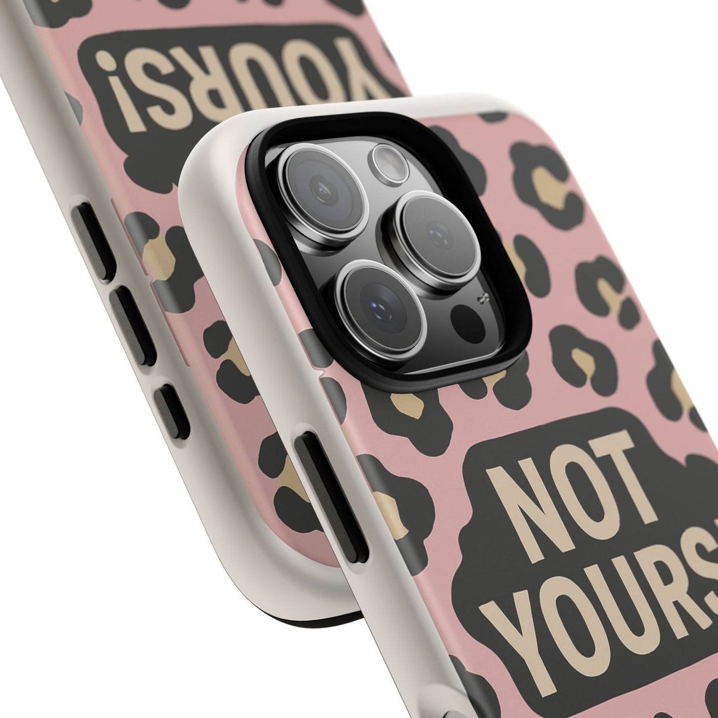 Leopard Tough Case – Trendy Dual-Layer Phone Cover with Humorous Design
