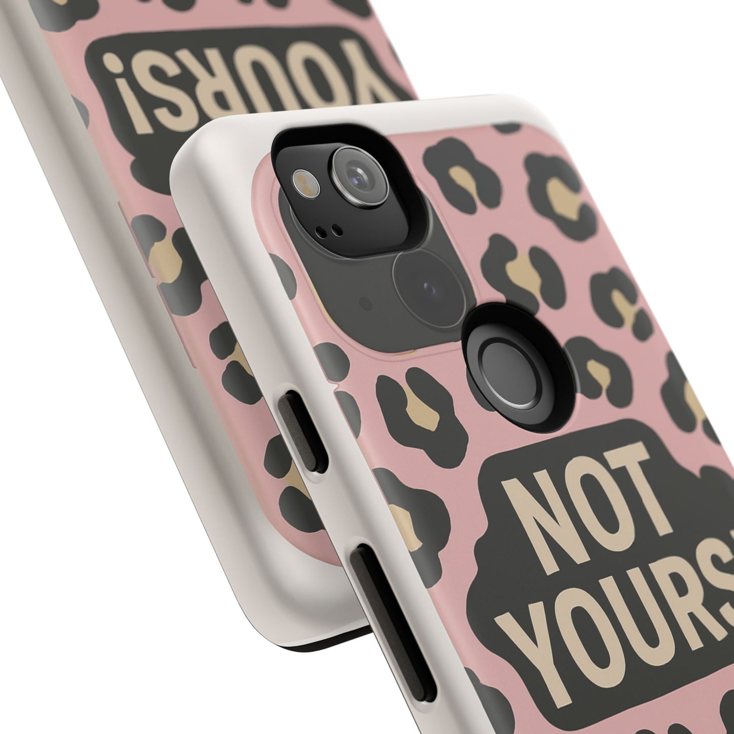 Leopard Tough Case – Trendy Dual-Layer Phone Cover with Humorous Design