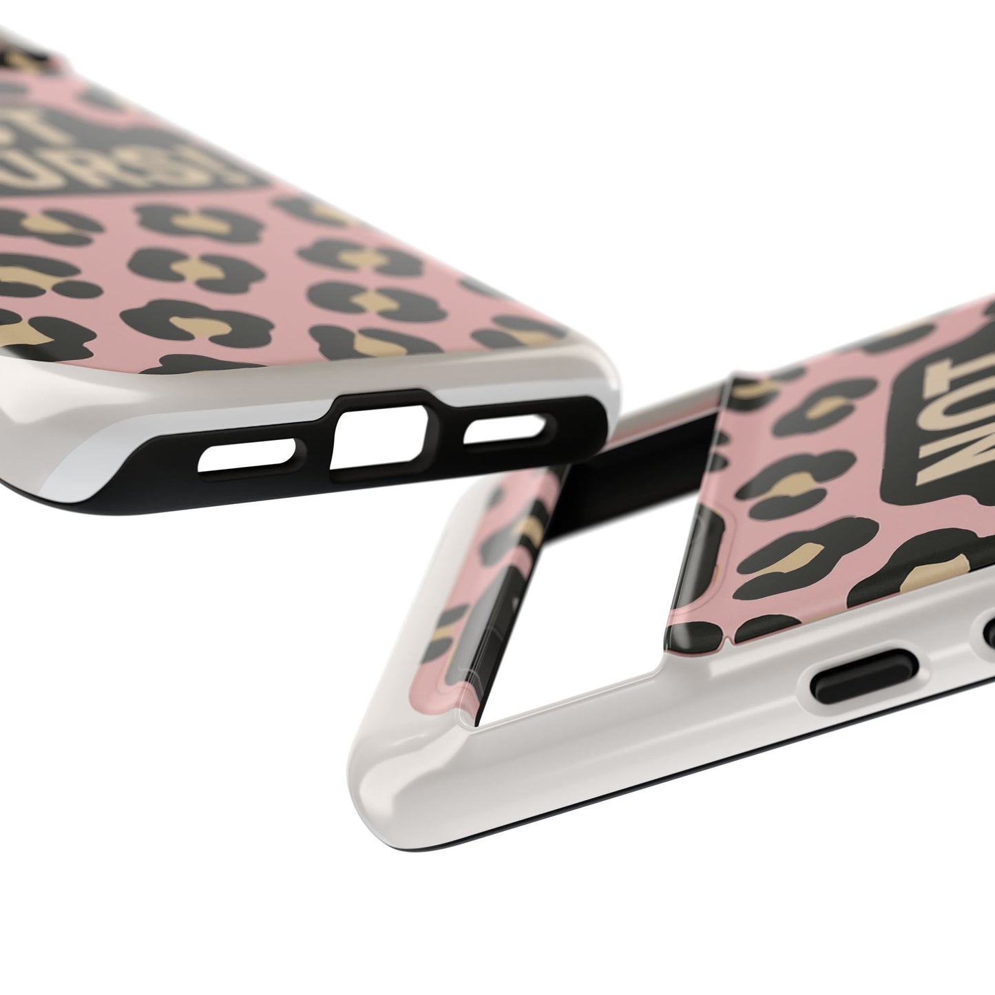 Leopard Tough Case – Trendy Dual-Layer Phone Cover with Humorous Design