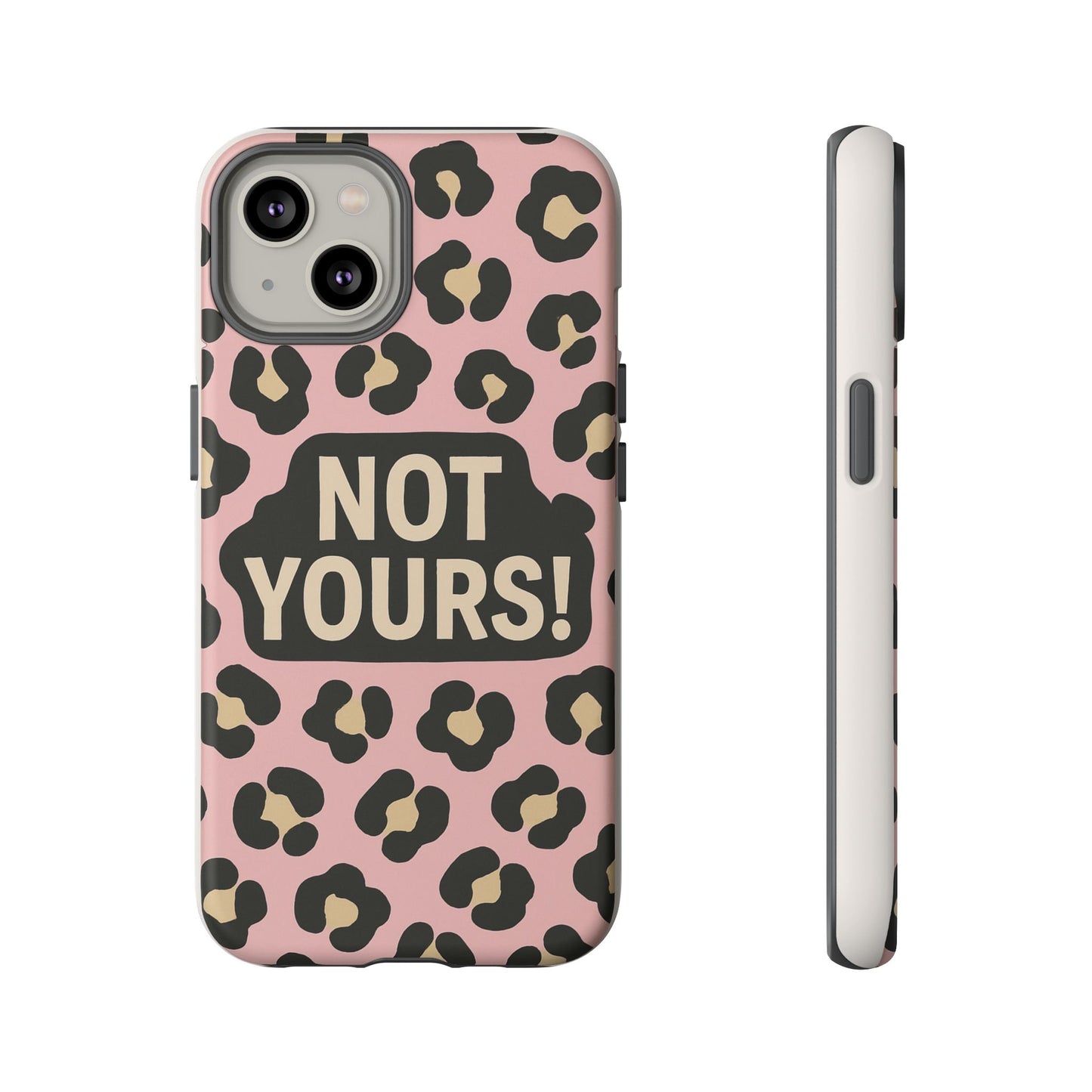 Leopard Tough Case – Trendy Dual-Layer Phone Cover with Humorous Design