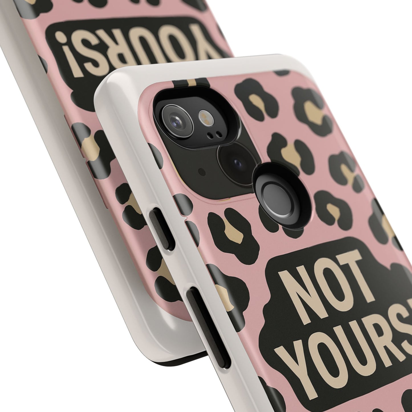 Leopard Tough Case – Trendy Dual-Layer Phone Cover with Humorous Design