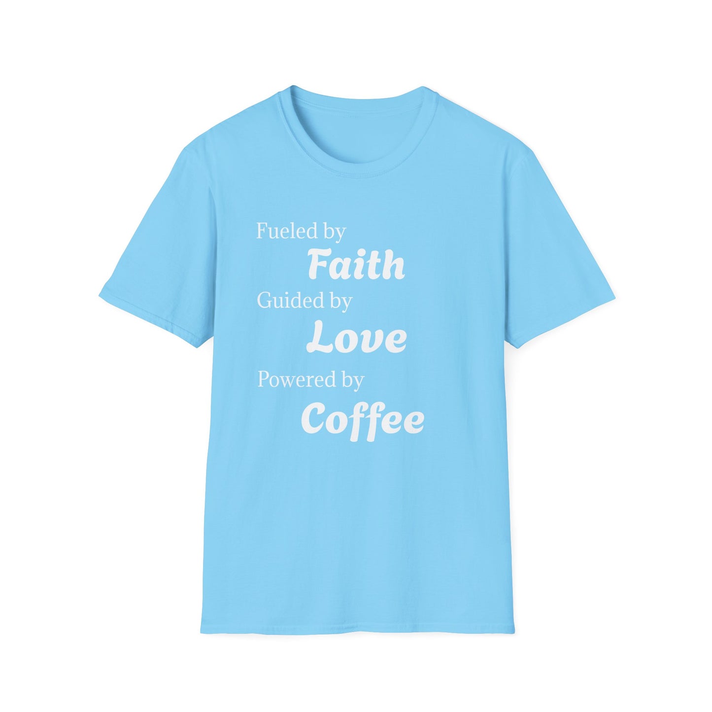 Faith Love Coffee T-Shirt – Unisex Soft-Style Tee