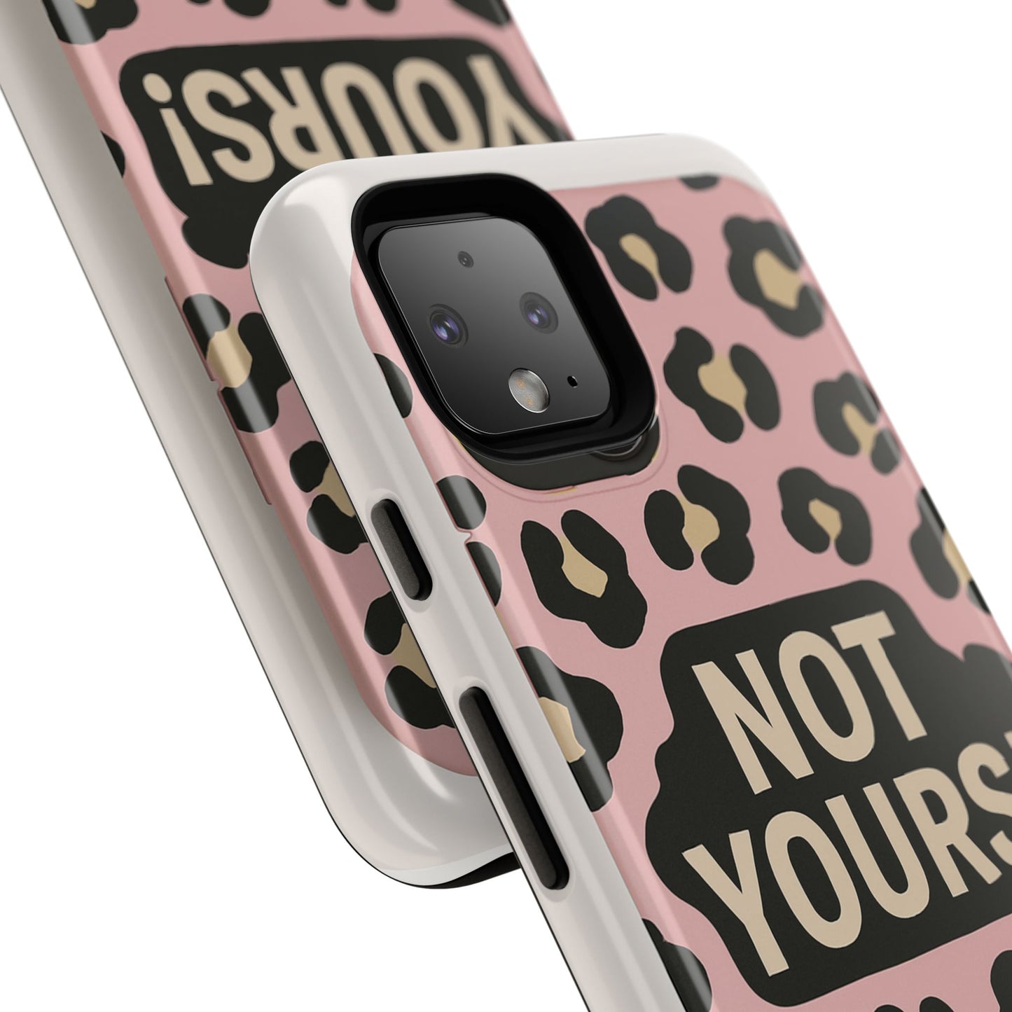 Leopard Tough Case – Trendy Dual-Layer Phone Cover with Humorous Design