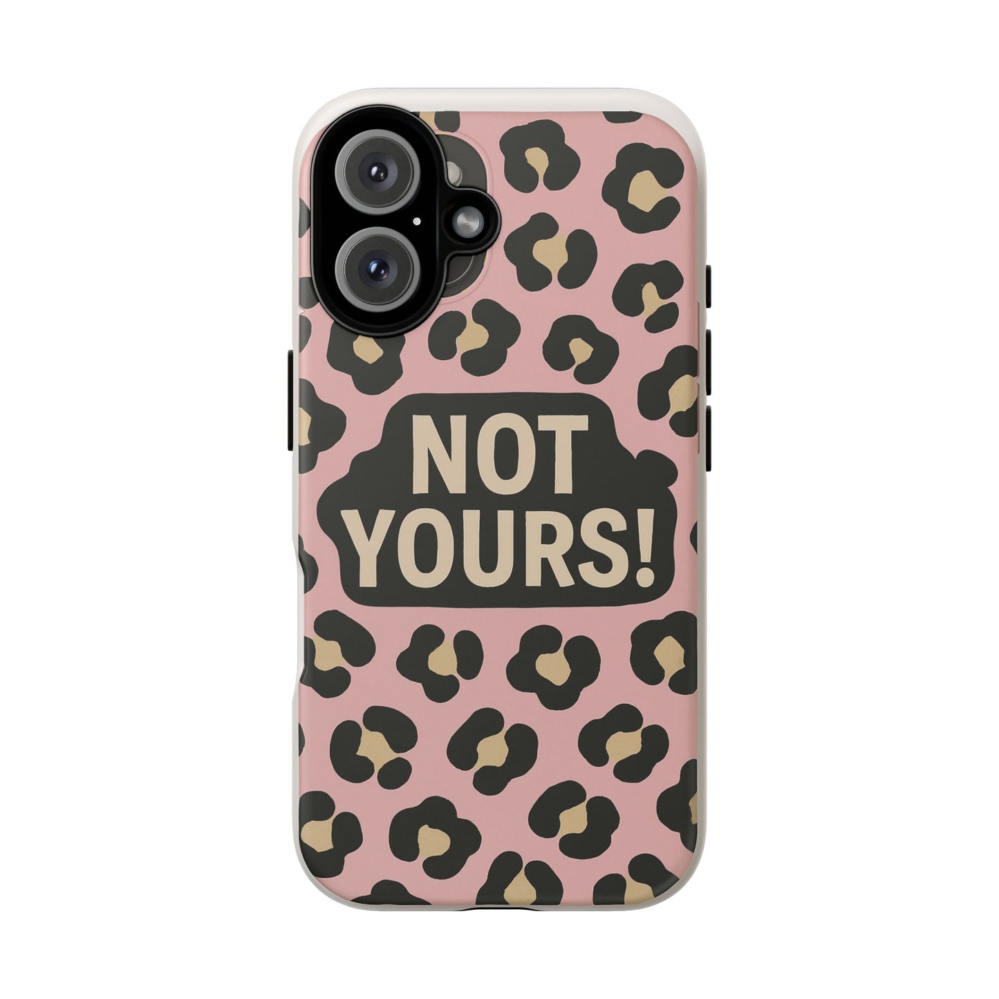 Leopard Tough Case – Trendy Dual-Layer Phone Cover with Humorous Design