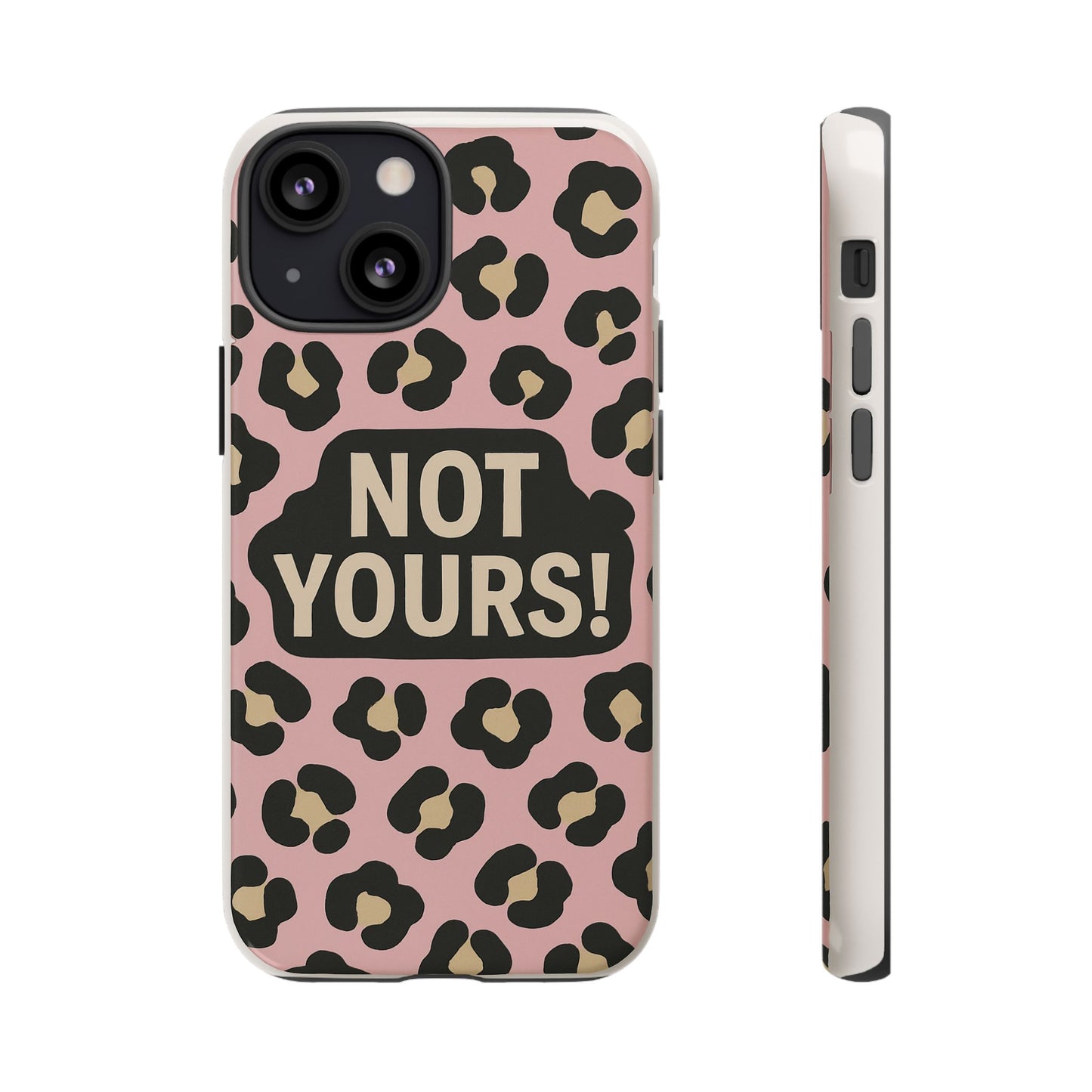 Leopard Tough Case – Trendy Dual-Layer Phone Cover with Humorous Design