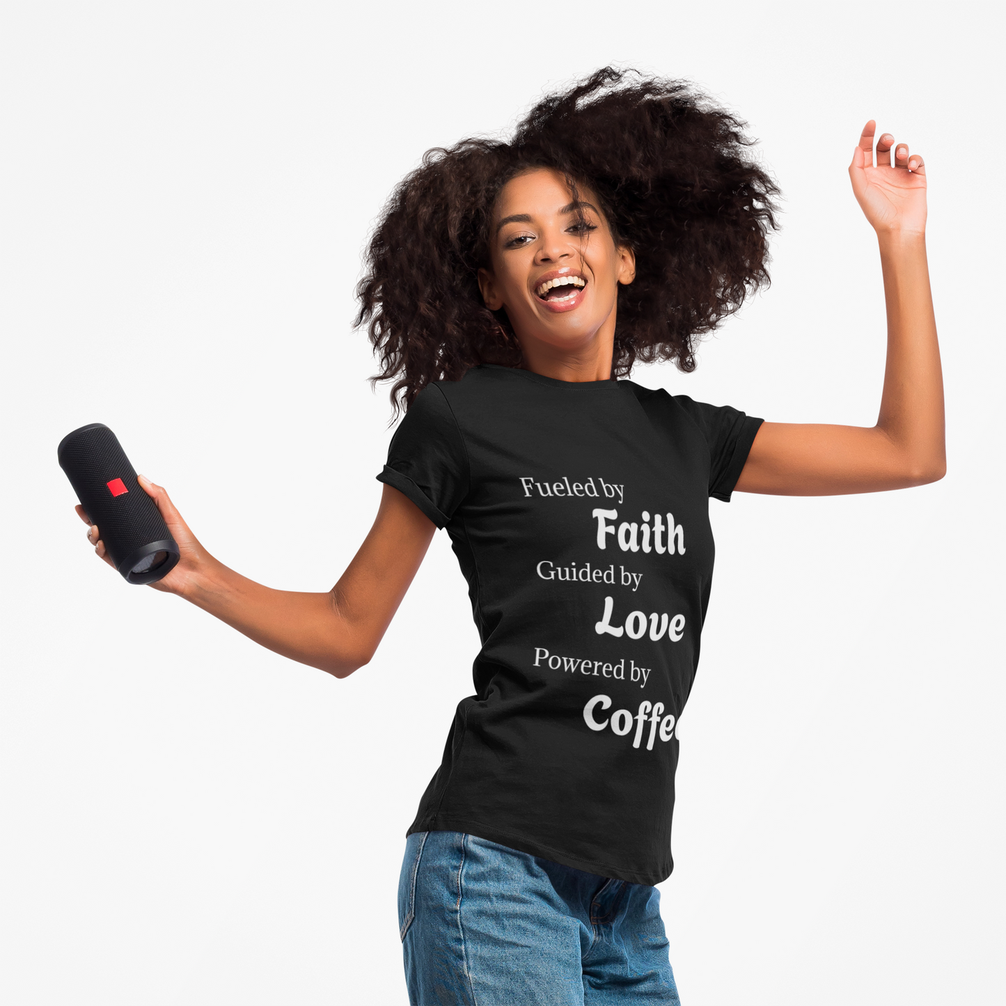 Faith Love Coffee T-Shirt – Unisex Soft-Style Tee