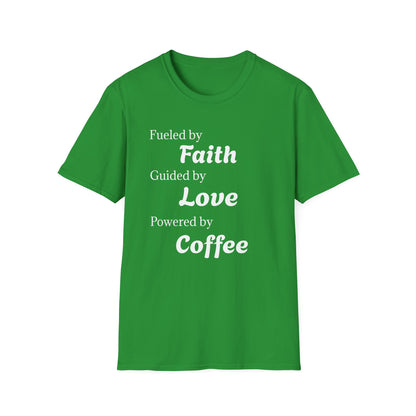 Faith Love Coffee T-Shirt – Unisex Soft-Style Tee