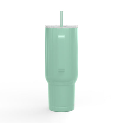40oz Motivational Insulated Tumbler – Stainless Steel Travel Cup with Straw