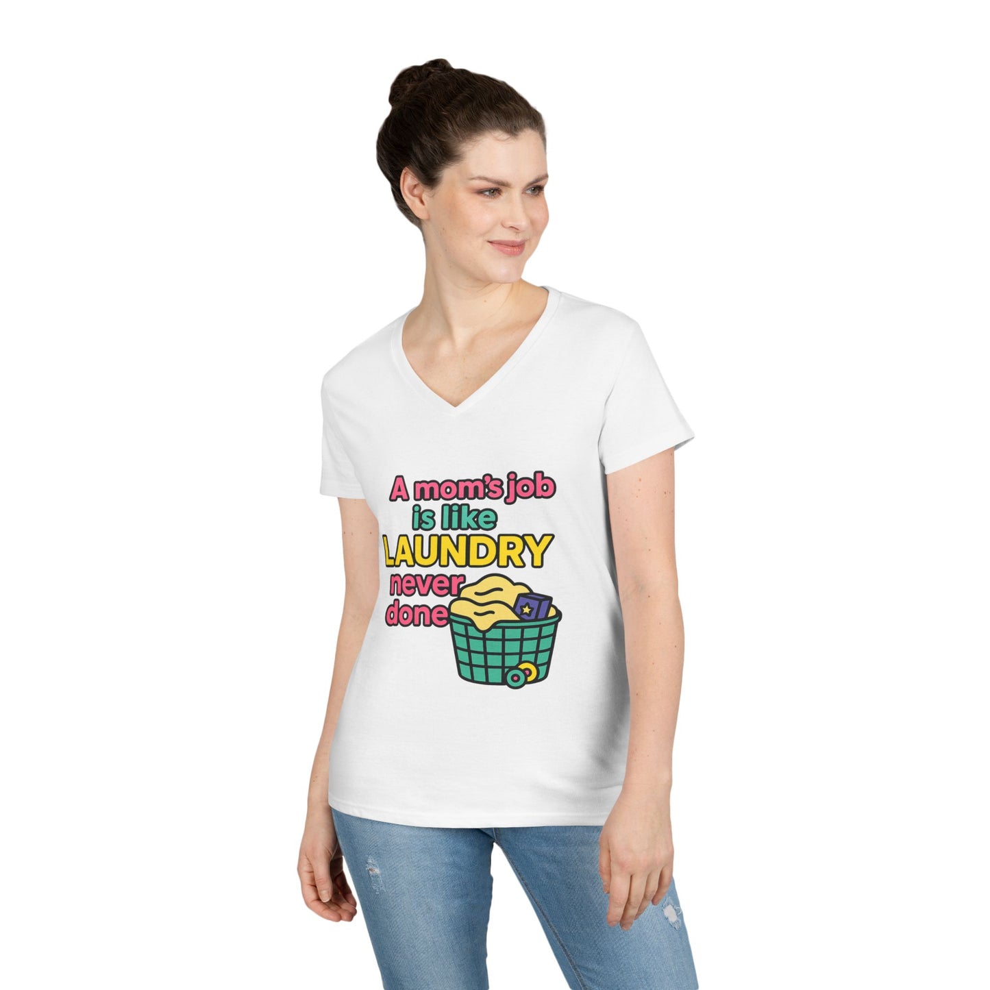 Funny Mom V-Neck T-Shirt