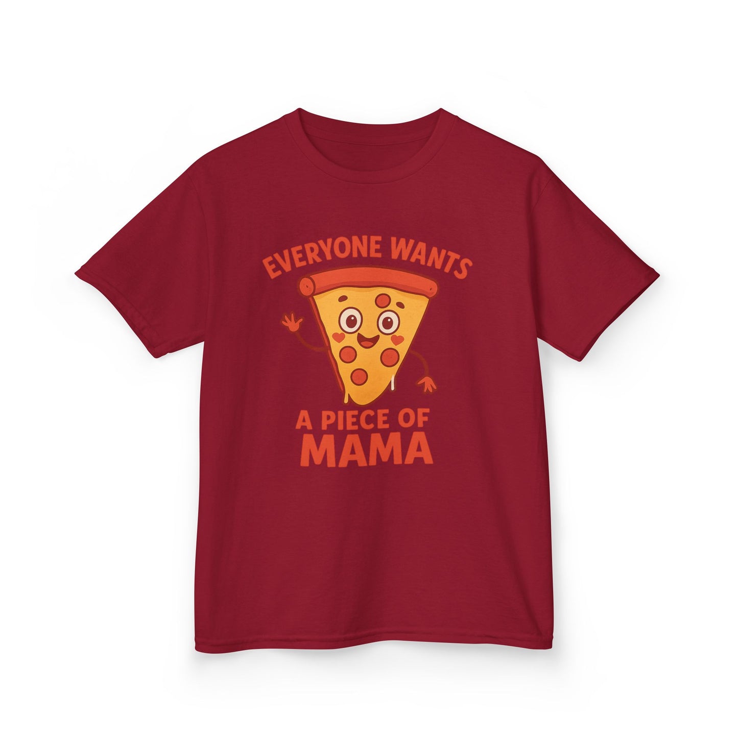 Kids Pizza 'Everyone Wants a Piece of Mama' Tee – Fun and Playful T-Shirt for Young Food Lovers