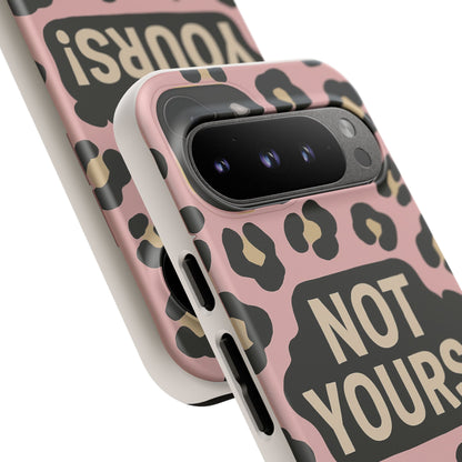 Leopard Tough Case – Trendy Dual-Layer Phone Cover with Humorous Design