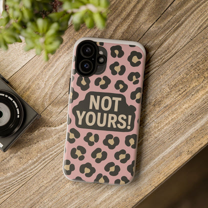 Leopard Tough Case – Trendy Dual-Layer Phone Cover with Humorous Design