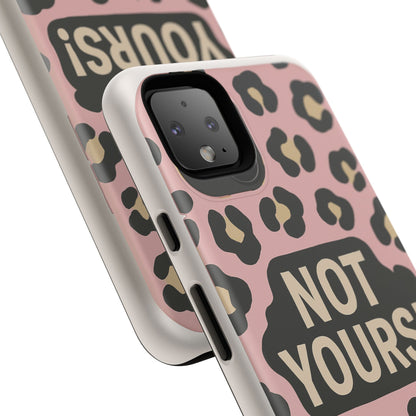 Leopard Tough Case – Trendy Dual-Layer Phone Cover with Humorous Design