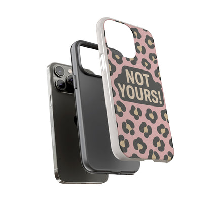 Leopard Tough Case – Trendy Dual-Layer Phone Cover with Humorous Design