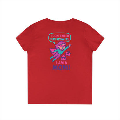 Funny Mom V-Neck T-Shirt – Humorous Graphic Tee for Everyday Wear