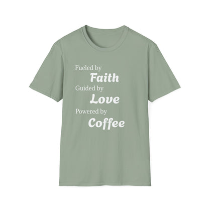 Faith Love Coffee T-Shirt – Unisex Soft-Style Tee