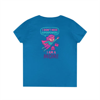 Funny Mom V-Neck T-Shirt – Humorous Graphic Tee for Everyday Wear