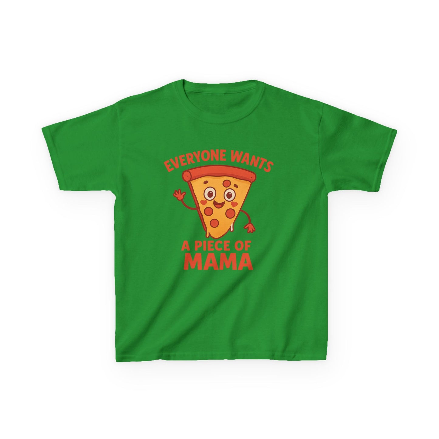 Kids Pizza 'Everyone Wants a Piece of Mama' Tee – Fun and Playful T-Shirt for Young Food Lovers