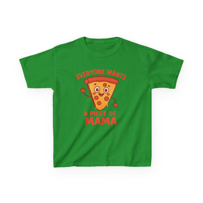 Kids Pizza 'Everyone Wants a Piece of Mama' Tee – Fun and Playful T-Shirt for Young Food Lovers