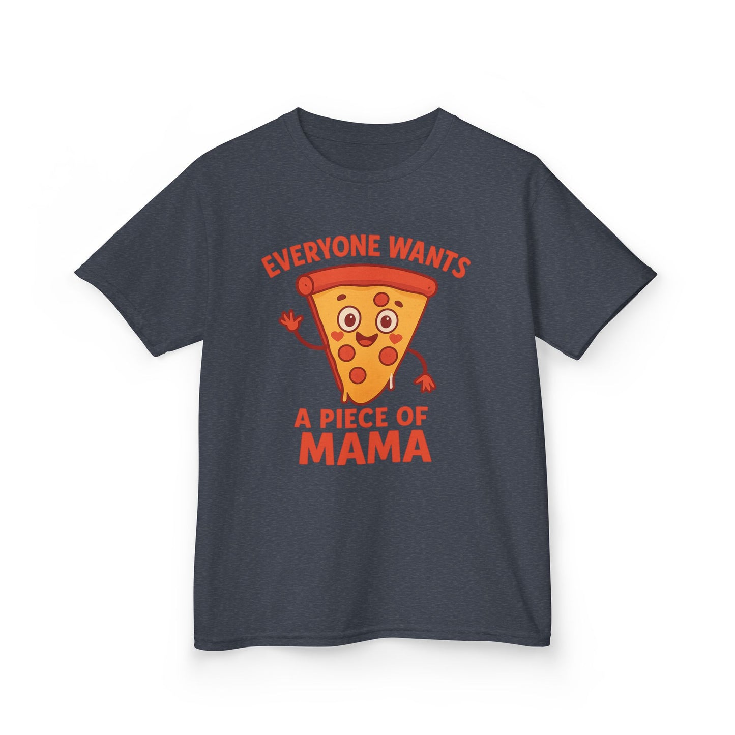 Kids Pizza 'Everyone Wants a Piece of Mama' Tee – Fun and Playful T-Shirt for Young Food Lovers