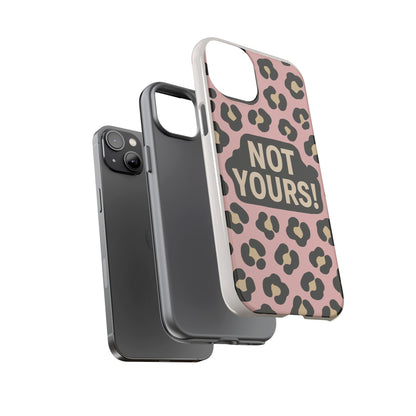 Leopard Tough Case – Trendy Dual-Layer Phone Cover with Humorous Design
