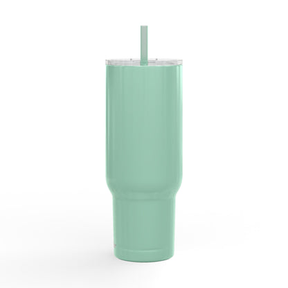 40oz Motivational Insulated Tumbler – Stainless Steel Travel Cup with Straw
