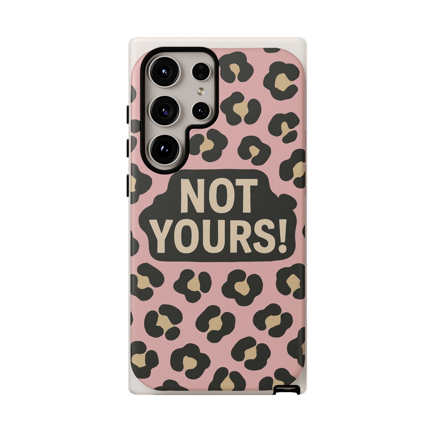 Leopard Tough Case – Trendy Dual-Layer Phone Cover with Humorous Design