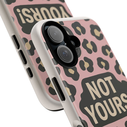 Leopard Tough Case – Trendy Dual-Layer Phone Cover with Humorous Design