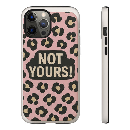 Leopard Tough Case – Trendy Dual-Layer Phone Cover with Humorous Design