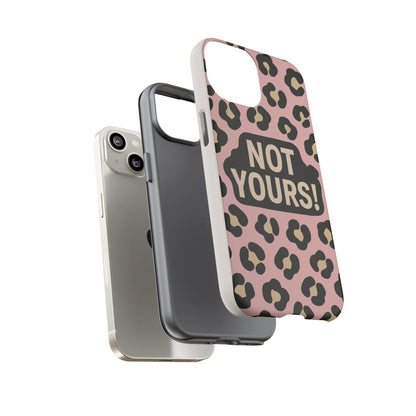 Leopard Tough Case – Trendy Dual-Layer Phone Cover with Humorous Design
