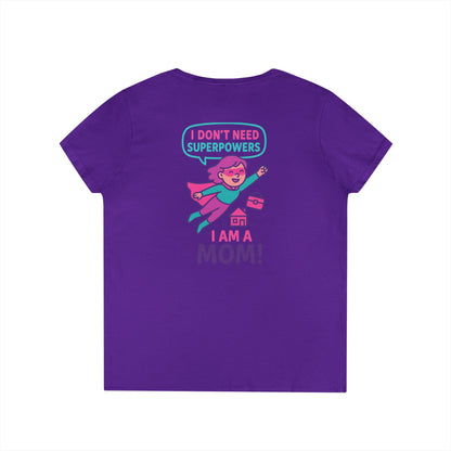 Funny Mom V-Neck T-Shirt – Humorous Graphic Tee for Everyday Wear