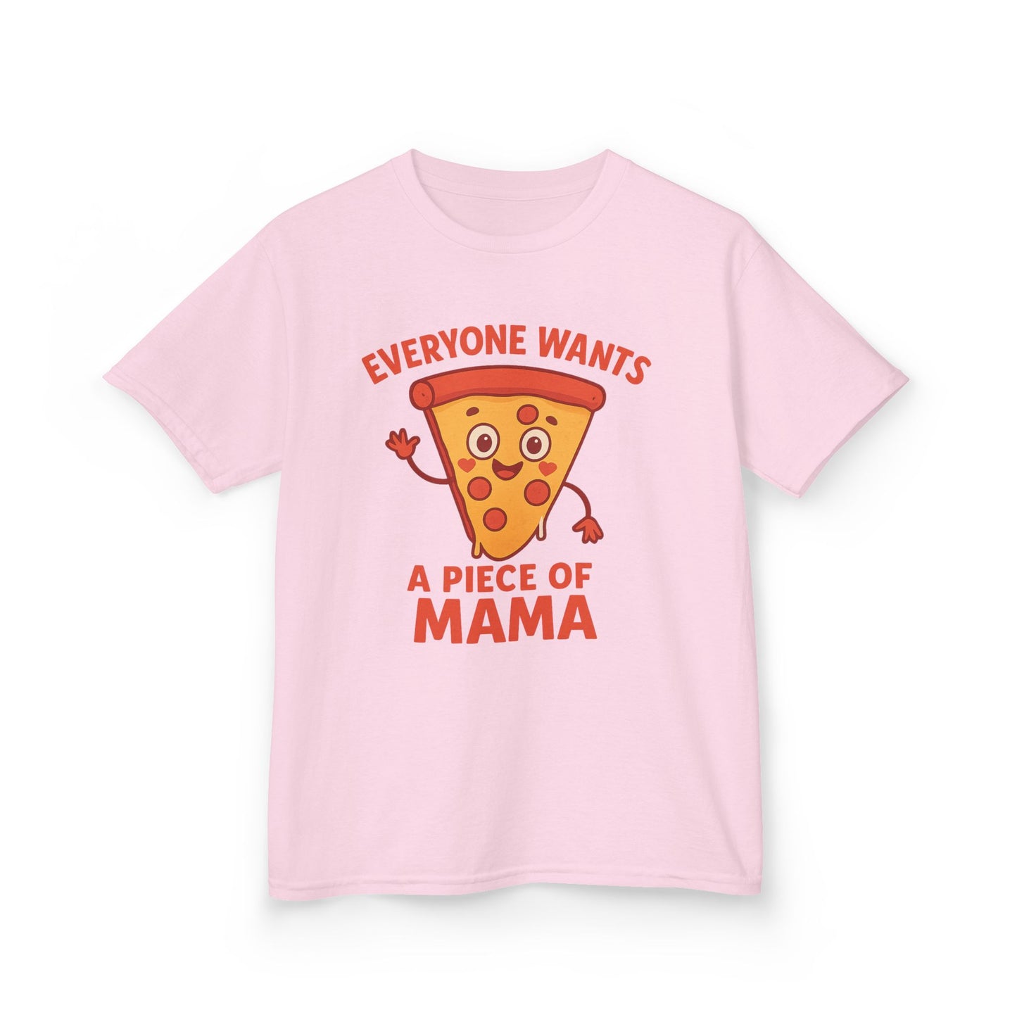 Kids Pizza 'Everyone Wants a Piece of Mama' Tee – Fun and Playful T-Shirt for Young Food Lovers