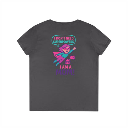 Funny Mom V-Neck T-Shirt – Humorous Graphic Tee for Everyday Wear