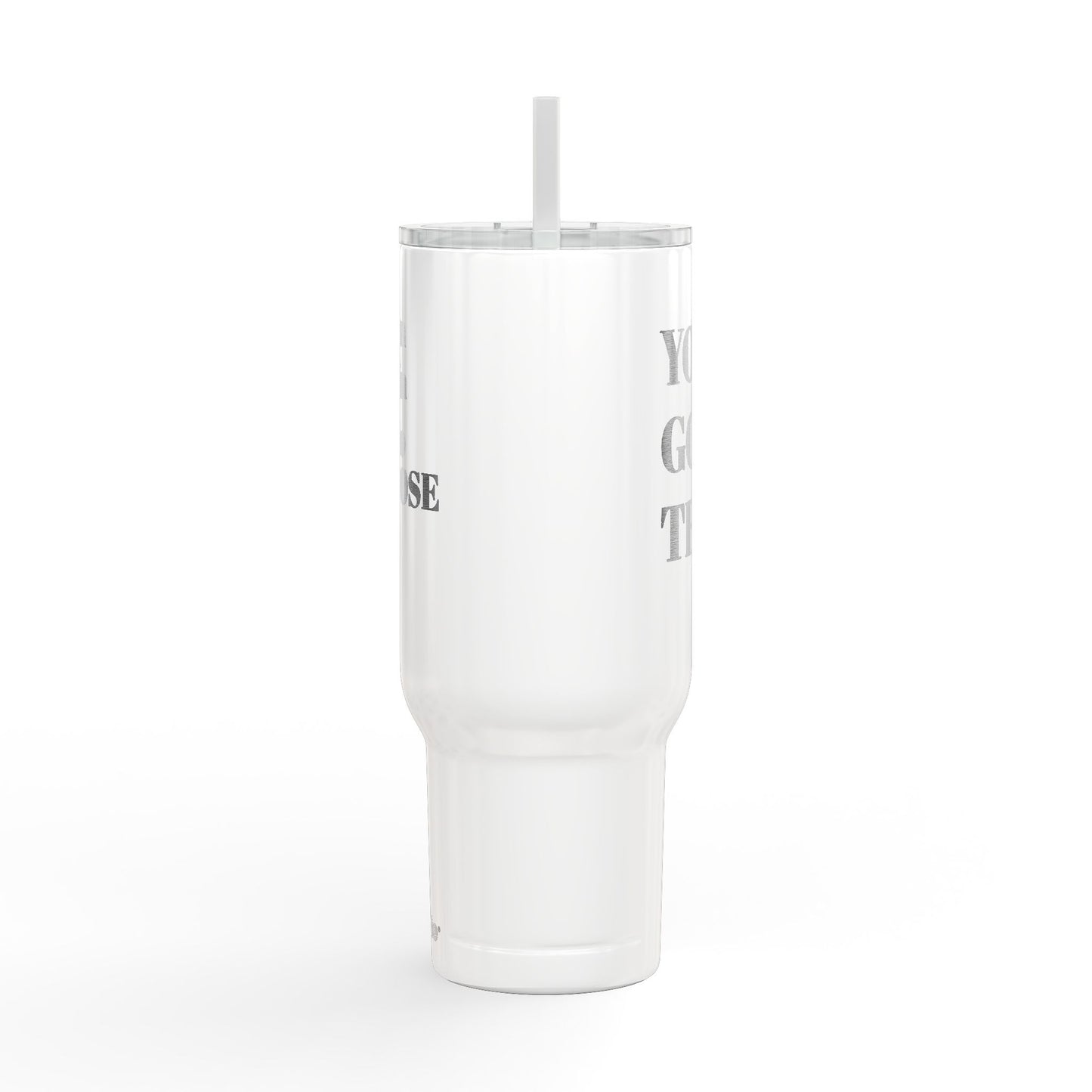 40oz Motivational Insulated Tumbler – Stainless Steel Travel Cup with Straw