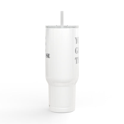 40oz Motivational Insulated Tumbler – Stainless Steel Travel Cup with Straw